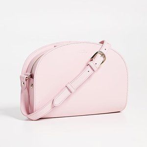 A.P.C. half moon bag rose pale pink